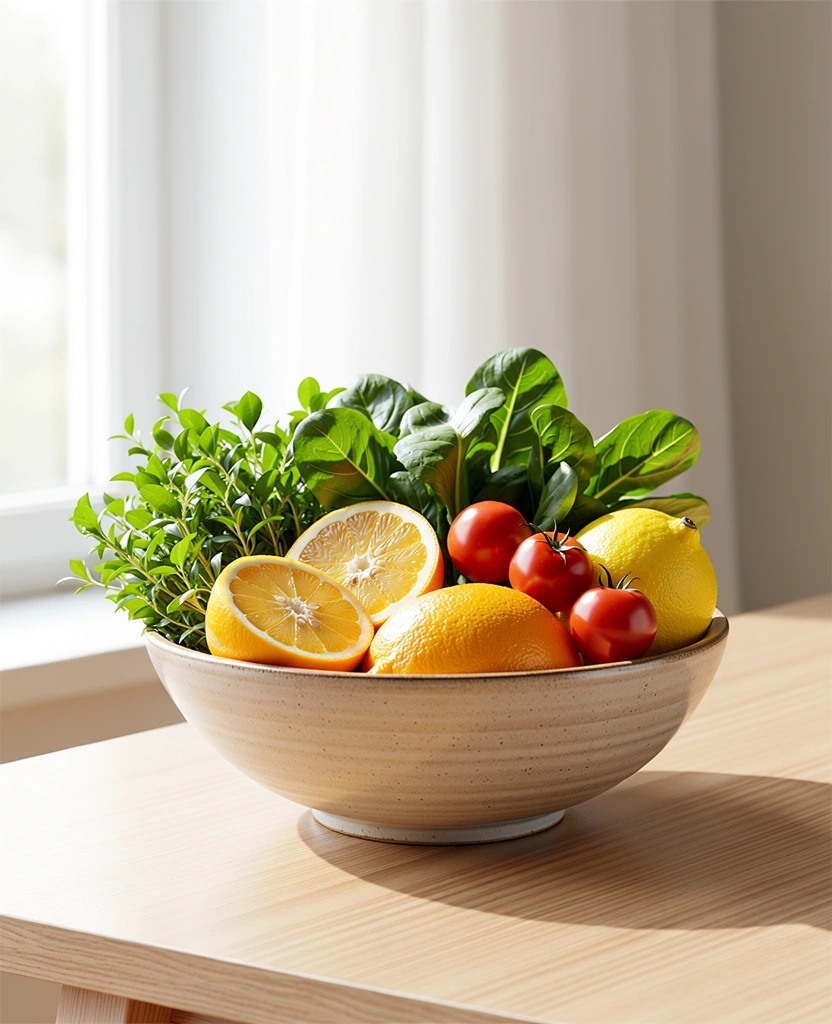 Fresh organic nutrition for mental clarity